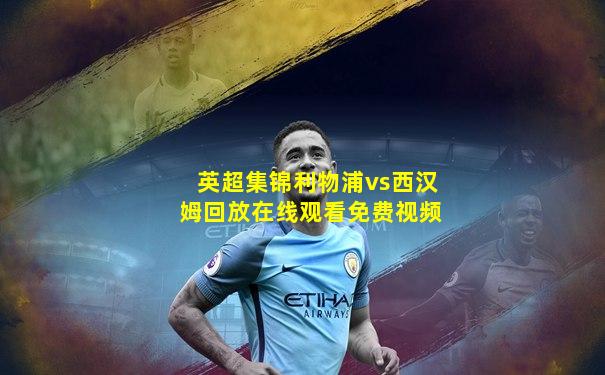 英超集锦利物浦vs西汉姆回放在线观看免费视频